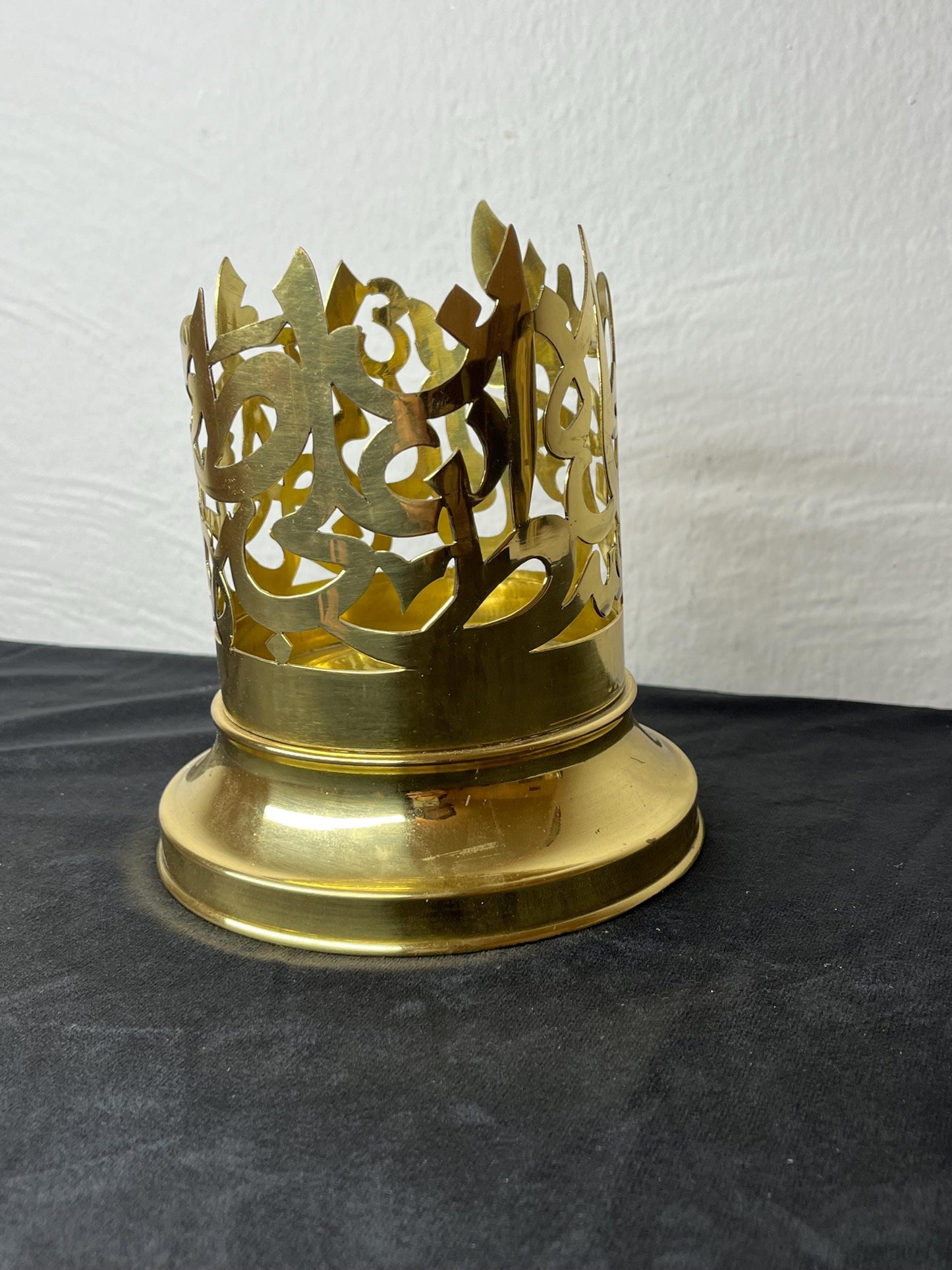 Brass Candle Holder | Islamic Handmade Home Decor | Dining Table Decoration | House Warming Gift | EID Ramadan Islamic Table