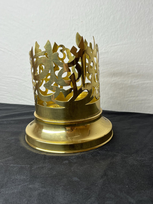 Brass Candle Holder | Islamic Handmade Home Decor | Dining Table Decoration | House Warming Gift | EID Ramadan Islamic Table