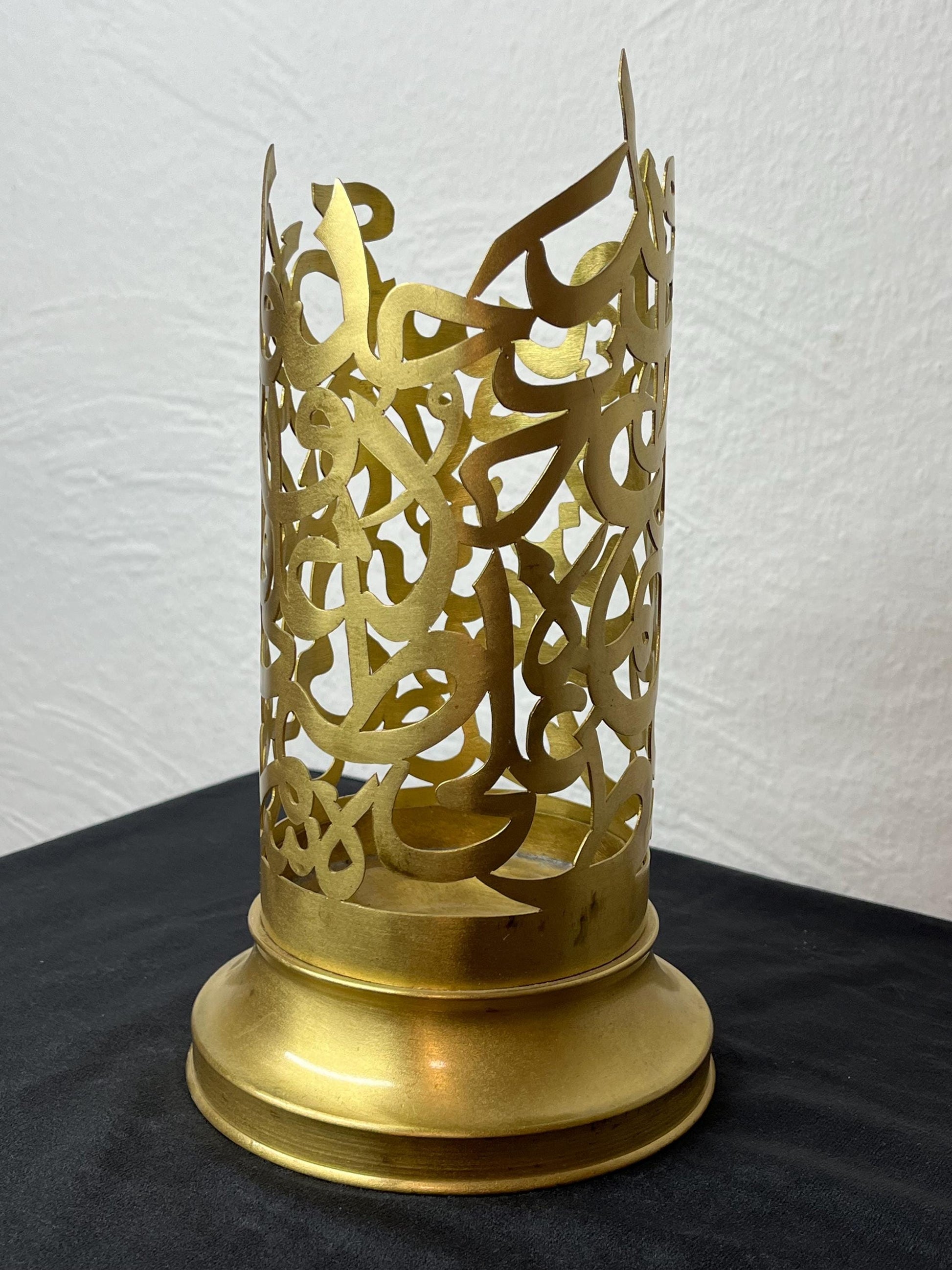 Brass Candle Holder | Islamic Handmade Home Decor | Dining Table Decoration | House Warming Gift | EID Ramadan Islamic Table