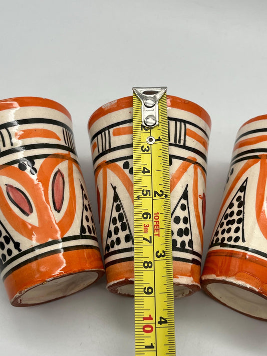 Moroccan Beldi Mug, Handmade, Boho Ceramic Tea Mug from Morocco 8 Cm