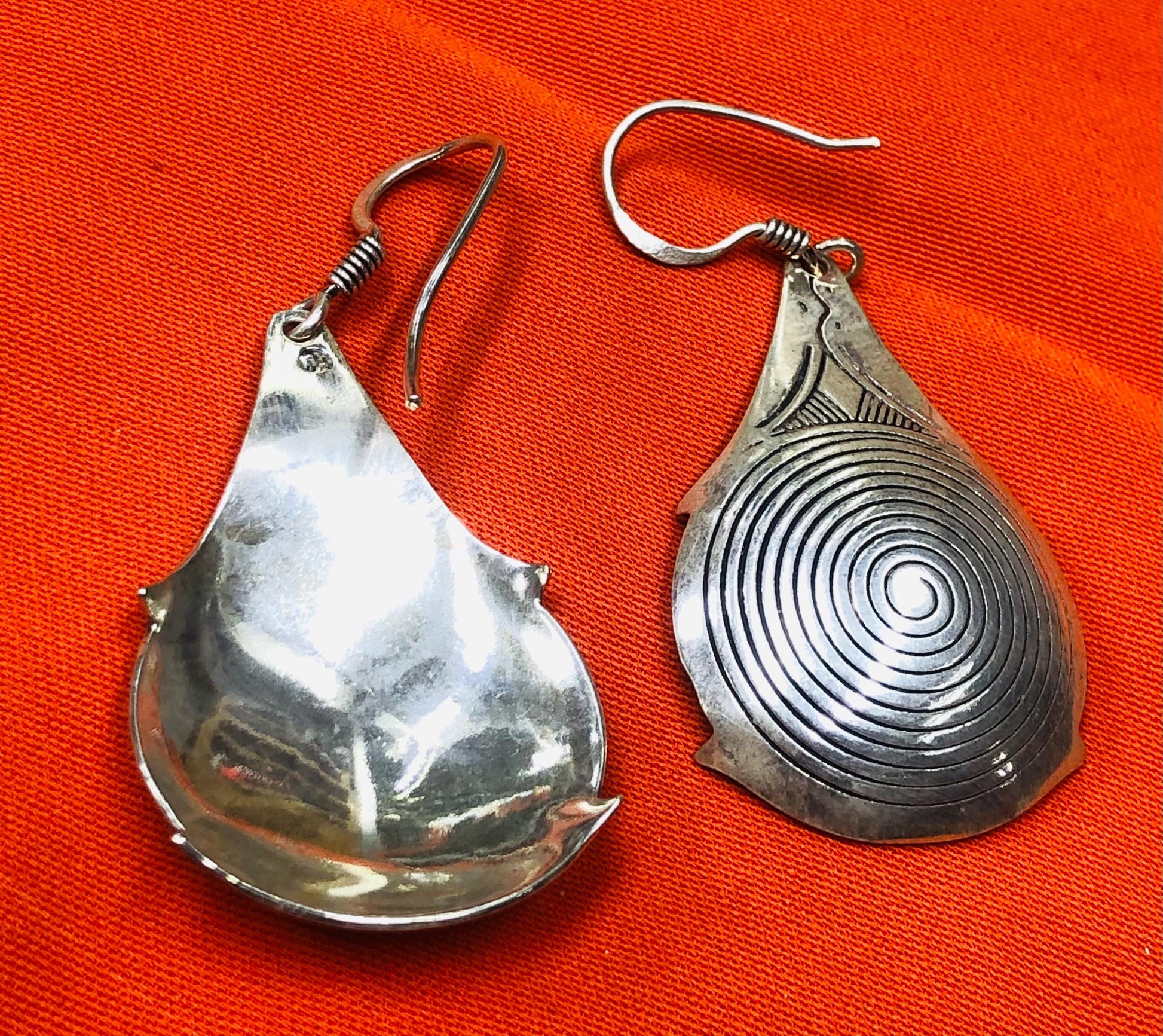 Vintage Berber Silver Earrings – Handmade Moroccan Jewelry