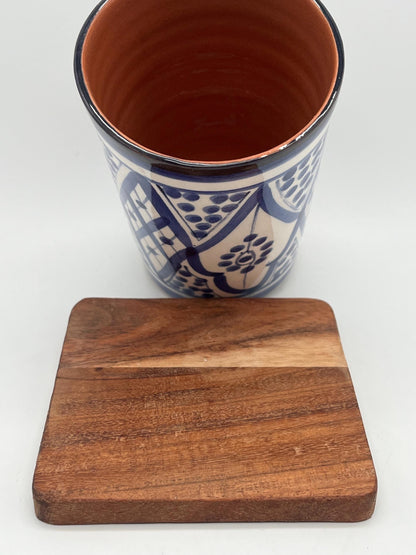 Moroccan Beldi Mug, Handmade, Boho Ceramic Tea Mug from Morocco