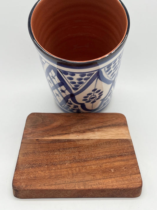 Moroccan Beldi Mug, Handmade, Boho Ceramic Tea Mug from Morocco