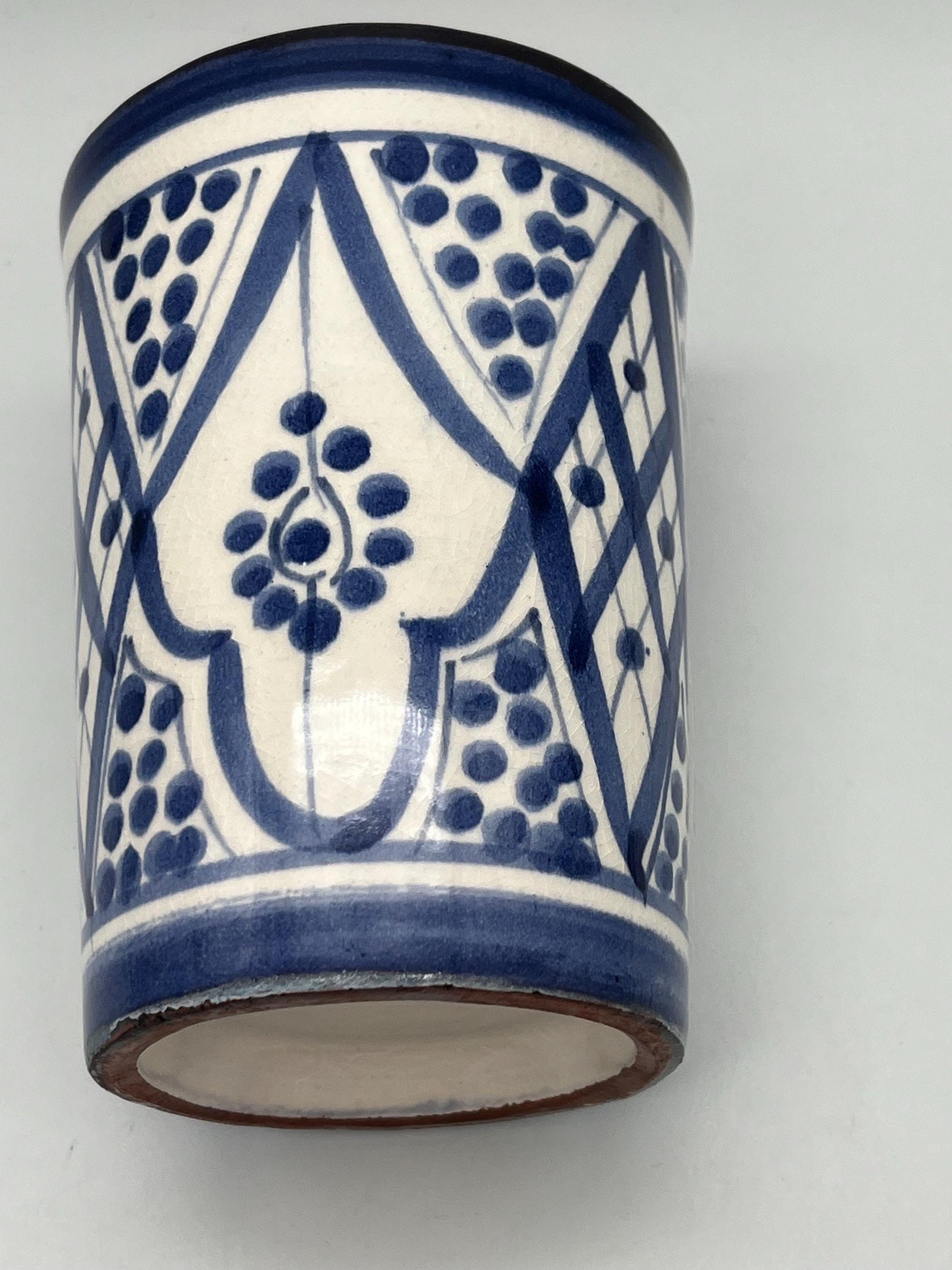 Moroccan Beldi Mug, Handmade, Boho Ceramic Tea Mug from Morocco
