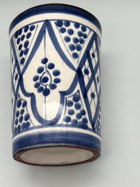 Moroccan Beldi Mug, Handmade, Boho Ceramic Tea Mug from Morocco