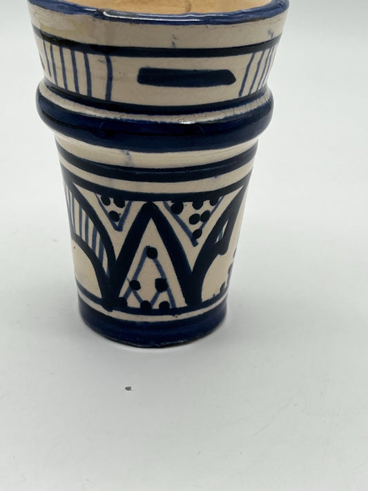 Moroccan Beldi Mug, Handmade, Boho Ceramic Tea Mug from Morocco