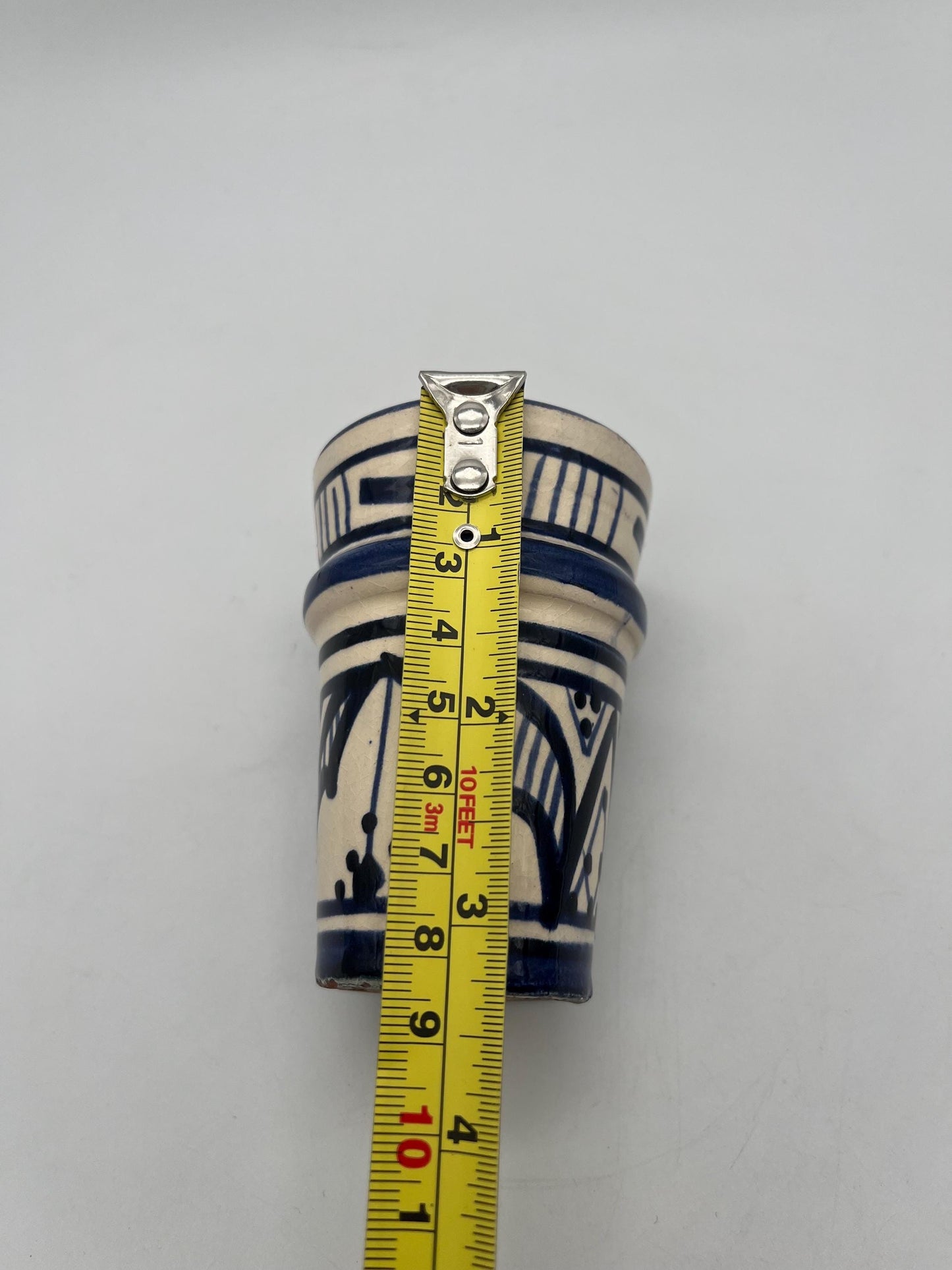 Moroccan Beldi Mug, Handmade, Boho Ceramic Tea Mug from Morocco