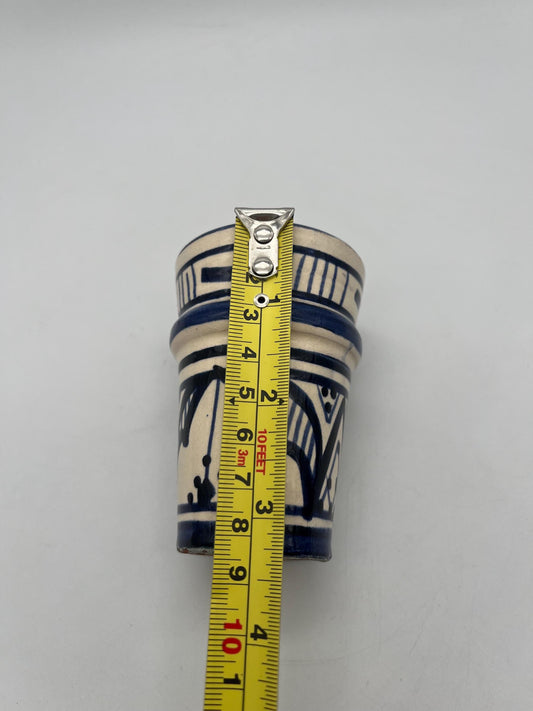 Moroccan Beldi Mug, Handmade, Boho Ceramic Tea Mug from Morocco