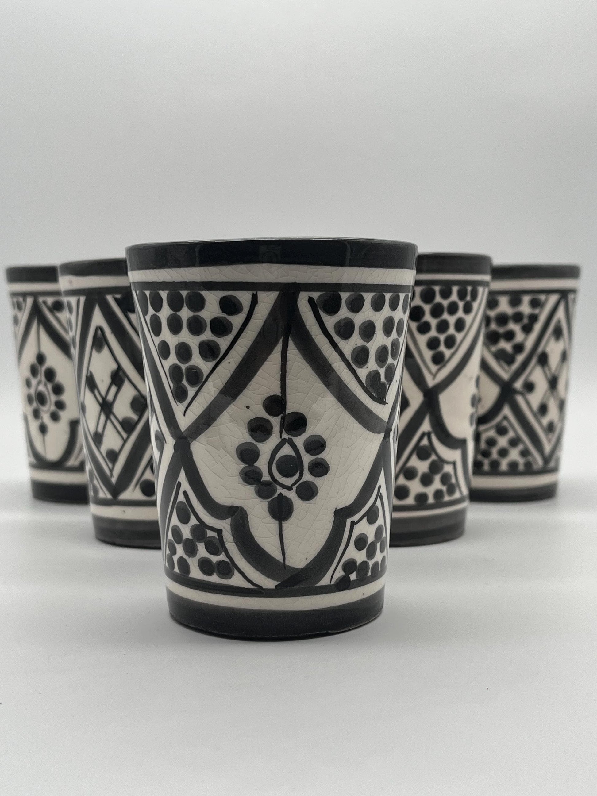 Moroccan Beldi Mug, Handmade, Boho Ceramic Tea Mug from Morocco