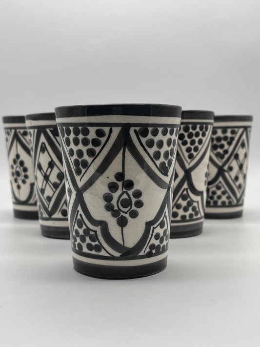 Moroccan Beldi Mug, Handmade, Boho Ceramic Tea Mug from Morocco