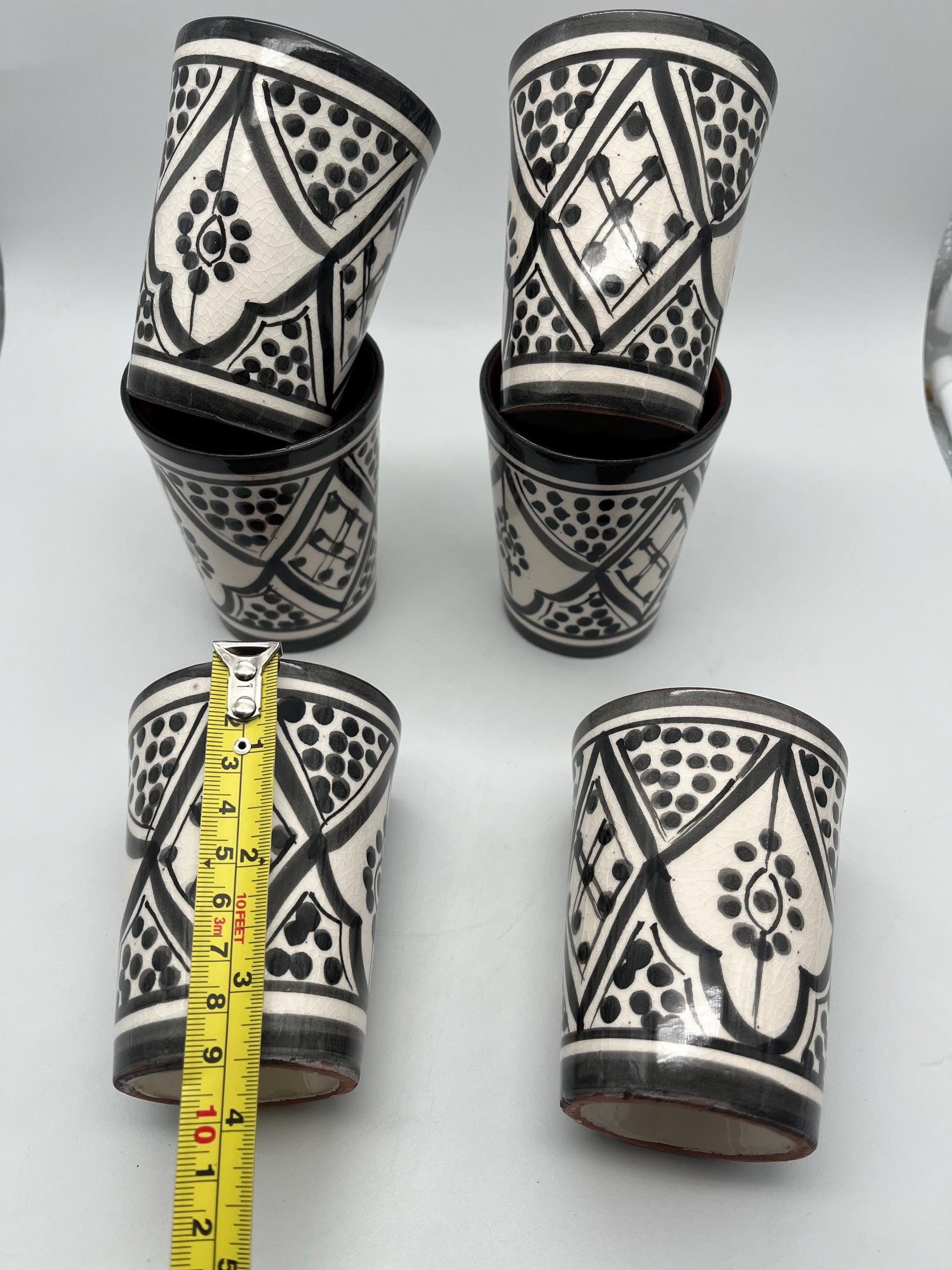 Moroccan Beldi Mug, Handmade, Boho Ceramic Tea Mug from Morocco