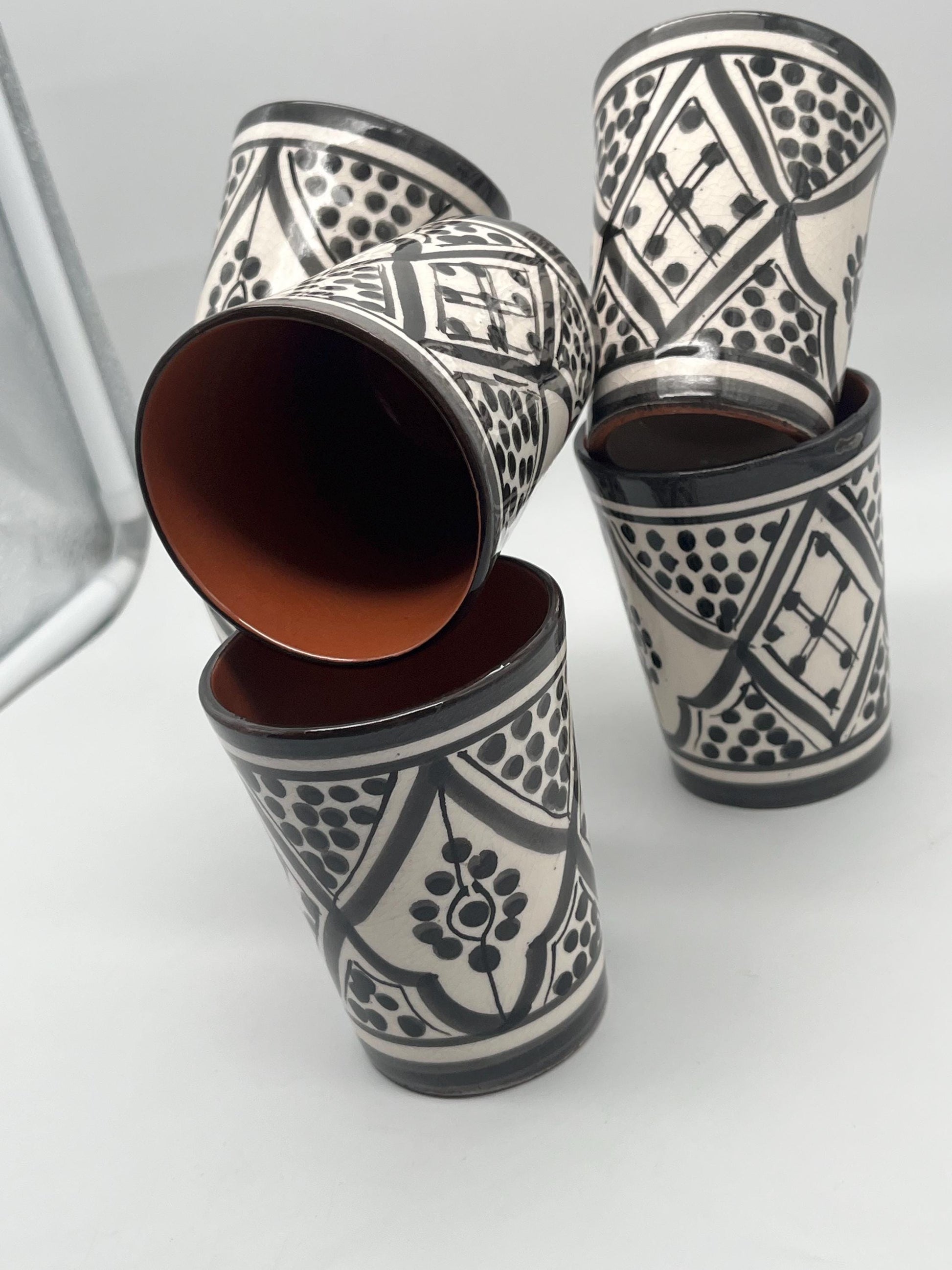 Moroccan Beldi Mug, Handmade, Boho Ceramic Tea Mug from Morocco