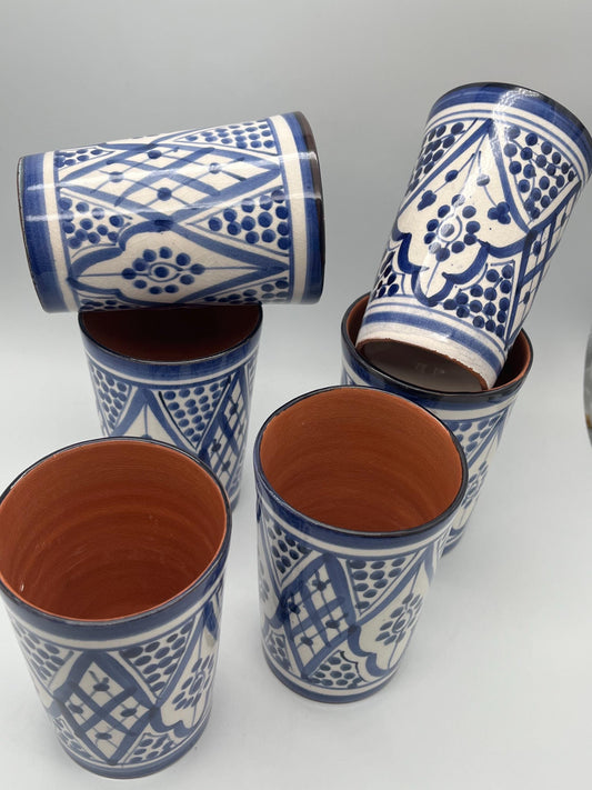Moroccan Beldi Mug, Handmade, Boho Ceramic Tea Mug from Morocco