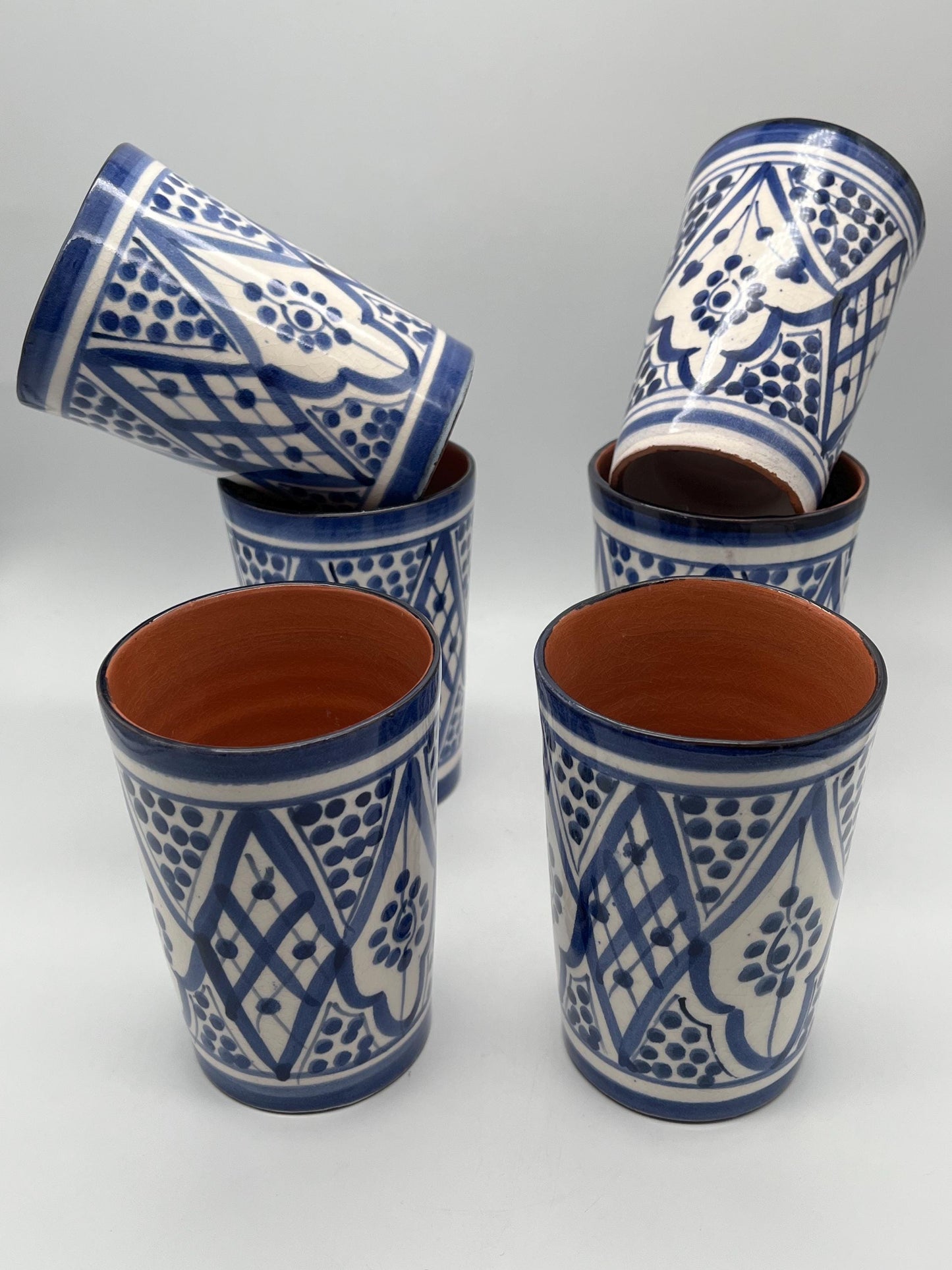 Moroccan Beldi Mug, Handmade, Boho Ceramic Tea Mug from Morocco