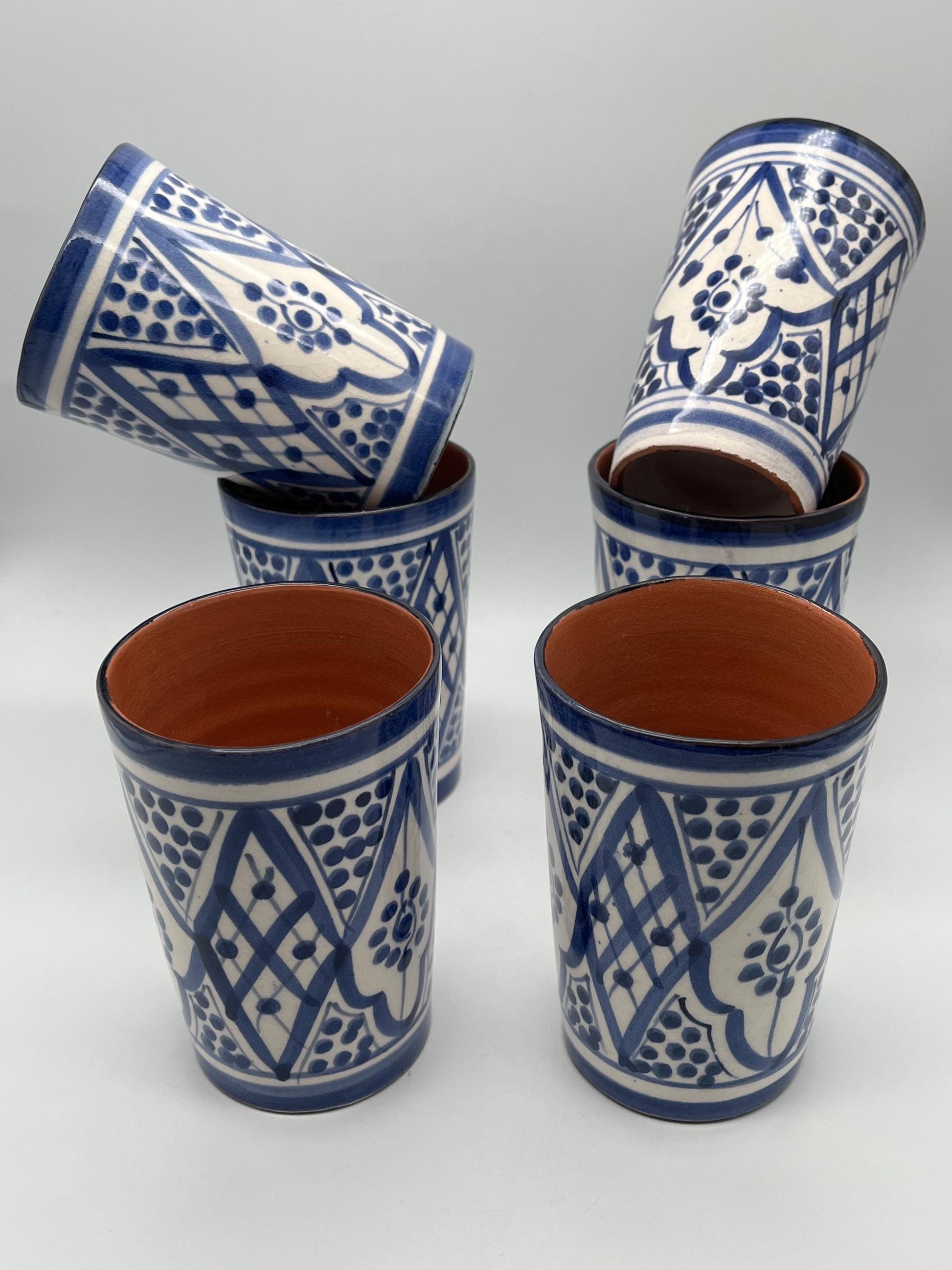 Moroccan Beldi Mug, Handmade, Boho Ceramic Tea Mug from Morocco