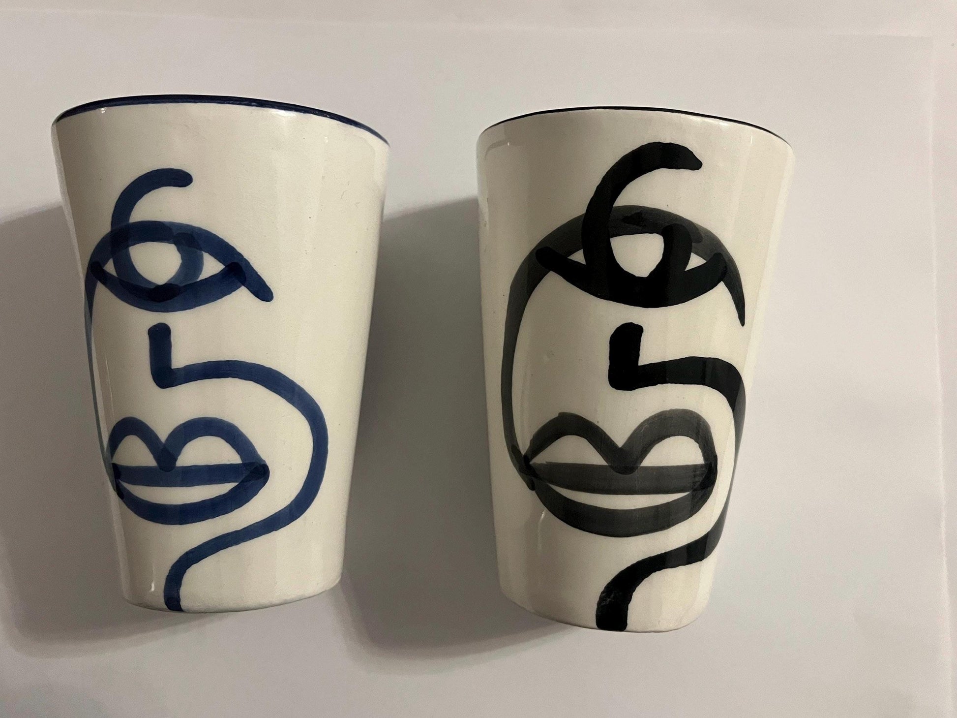 Moroccan Beldi Mug, Handmade, Boho Ceramic Tea Mug from Morocco