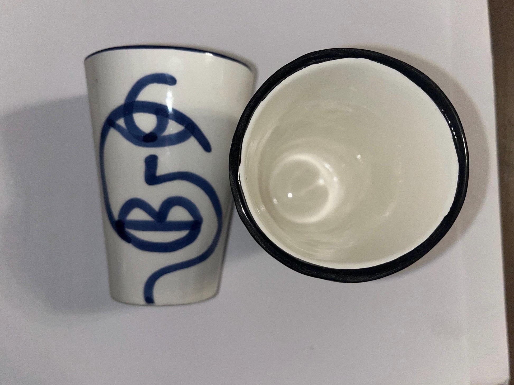 Moroccan Beldi Mug, Handmade, Boho Ceramic Tea Mug from Morocco