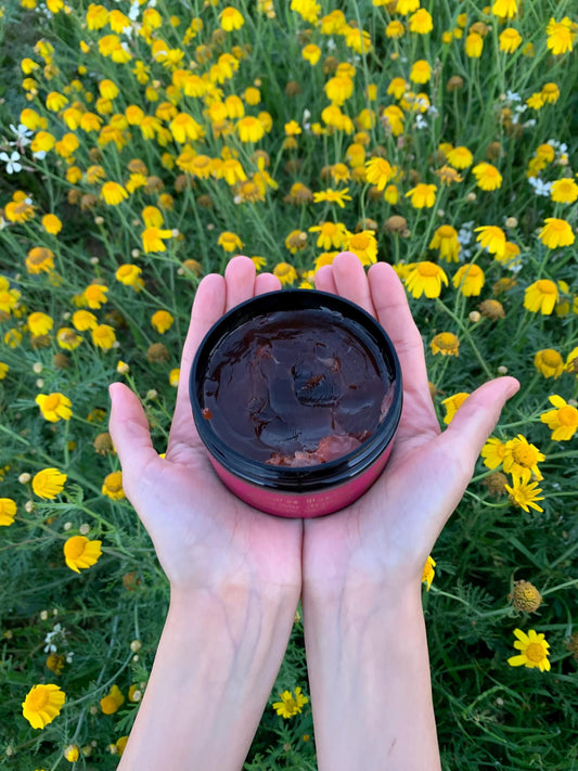 Moroccan Black Soap with Rose Perfume - 100% Natural Organic for Face & Body, Hamam Spa Ritual, Bride Beauty Treatment