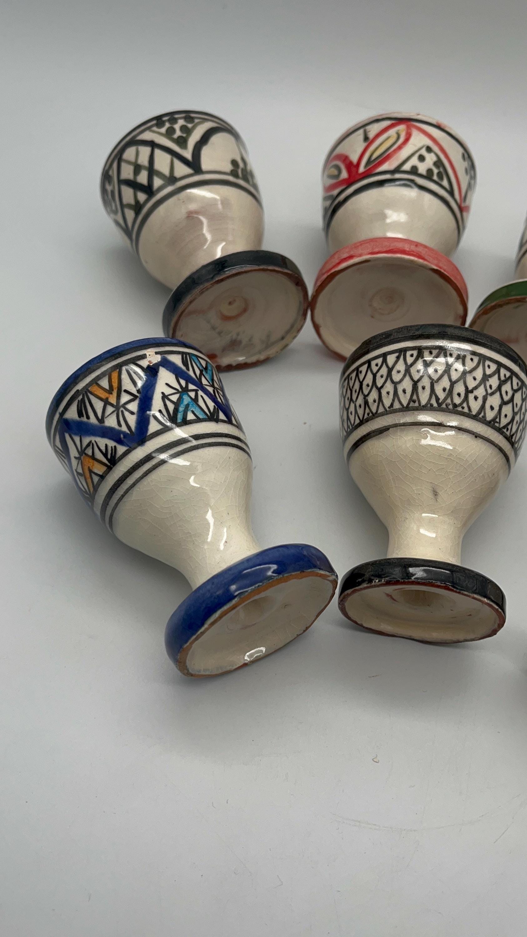Handmade Moroccan Ceramic Egg Holder