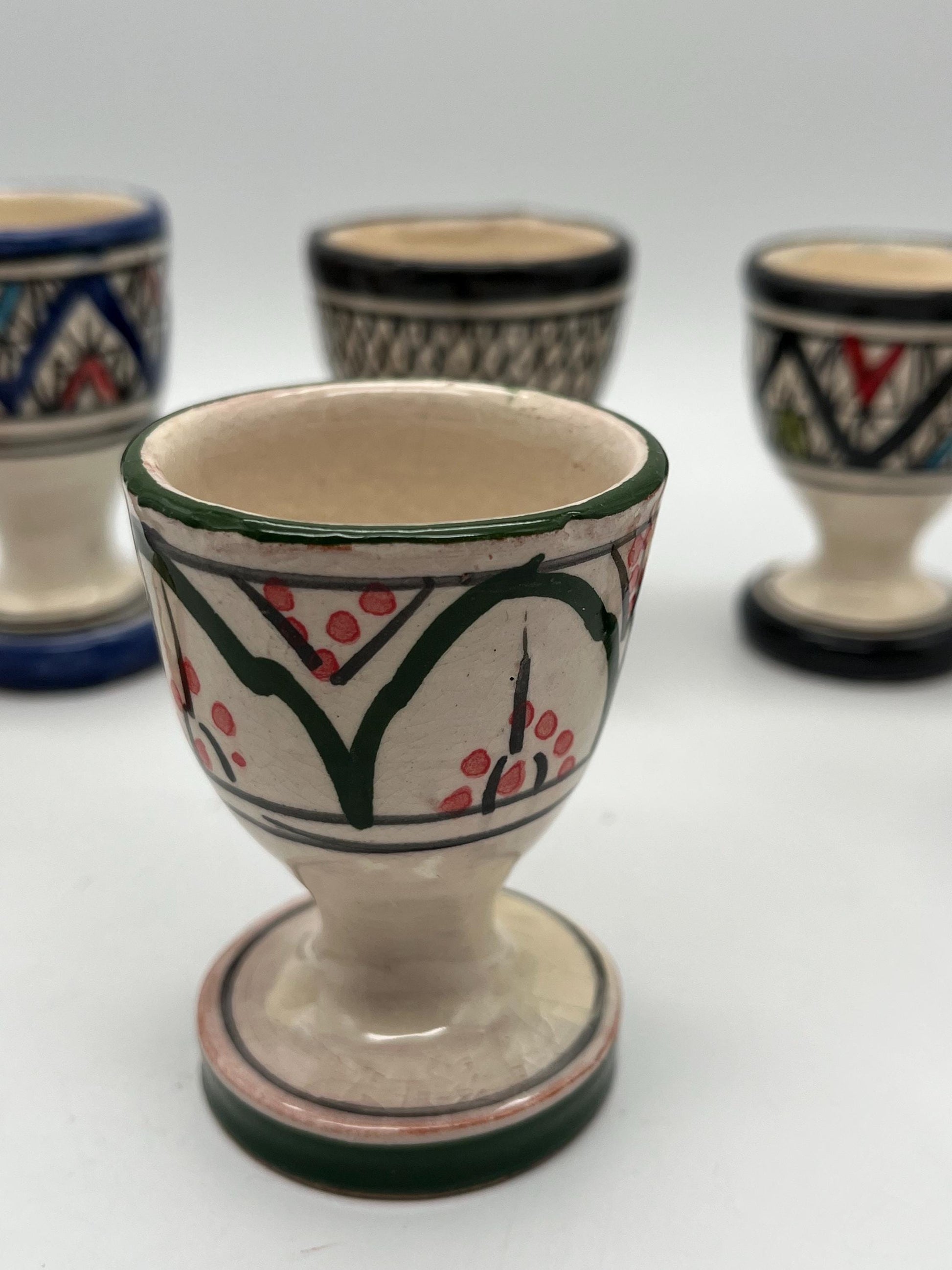 Handmade Moroccan Ceramic Egg Holder