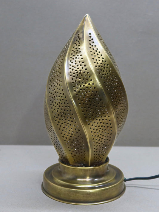 Unlacquered Brass Pierced Table Lamp Unique Design- Floor Lamp, Moroccan Lightingunique Moroccan Decor Light