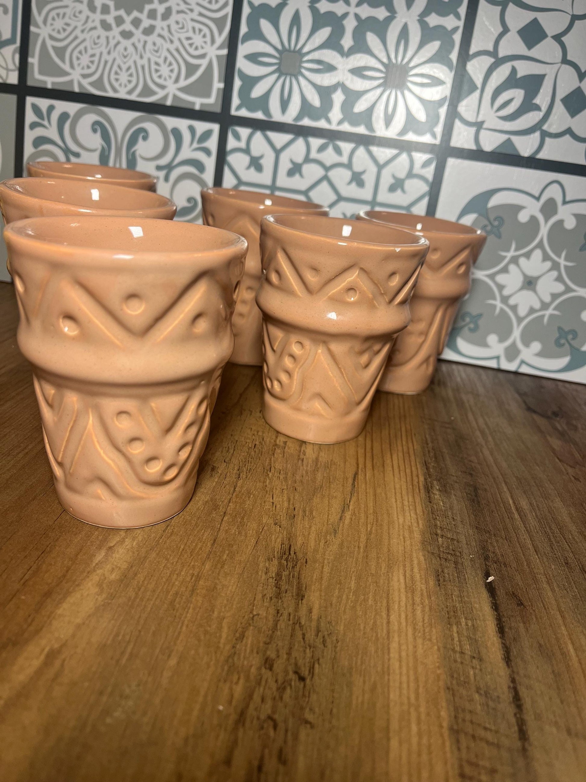 Moroccan Beldi Mug, Handmade, Boho Ceramic Tea Mug from Morocco