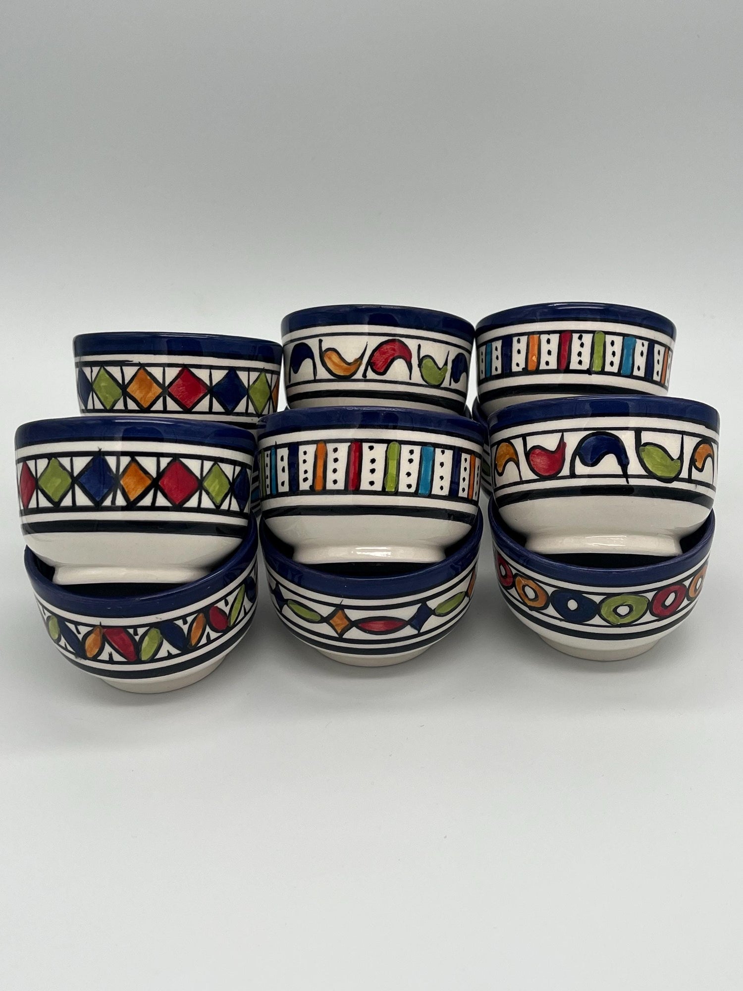 Handmade Ceramic Bowls - Unique Mother'S Day Gift Ideas, Hand-Painted Moroccan Appetizer and Dip Bowls
