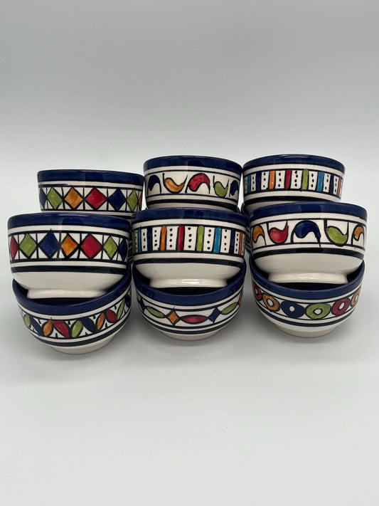 Handmade Ceramic Bowls - Unique Mother'S Day Gift Ideas, Hand-Painted Moroccan Appetizer and Dip Bowls