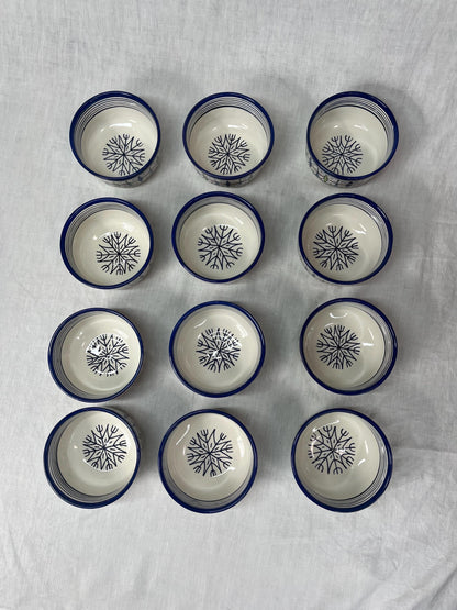 Beautiful Soup Bowl Made of Moroccan Ceramic Fes, White Clay, 13 Cm (Handmade)
