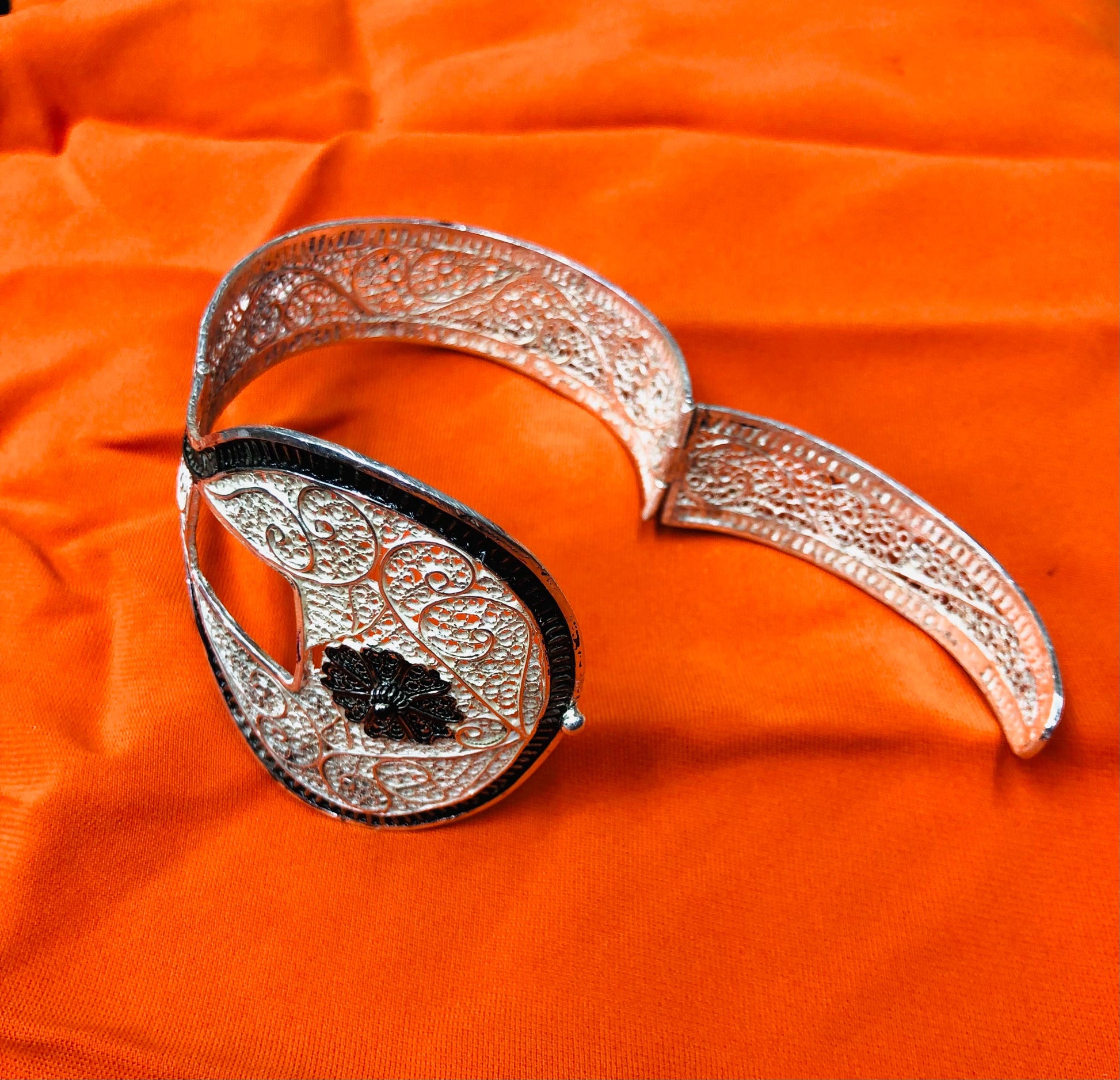 Berber Bracelet in Tuareg Silver – Ethnic Tribal Jewelry from Morocco | Berber Jewelry, Tuareg Bracelet, African Silver Bracelet