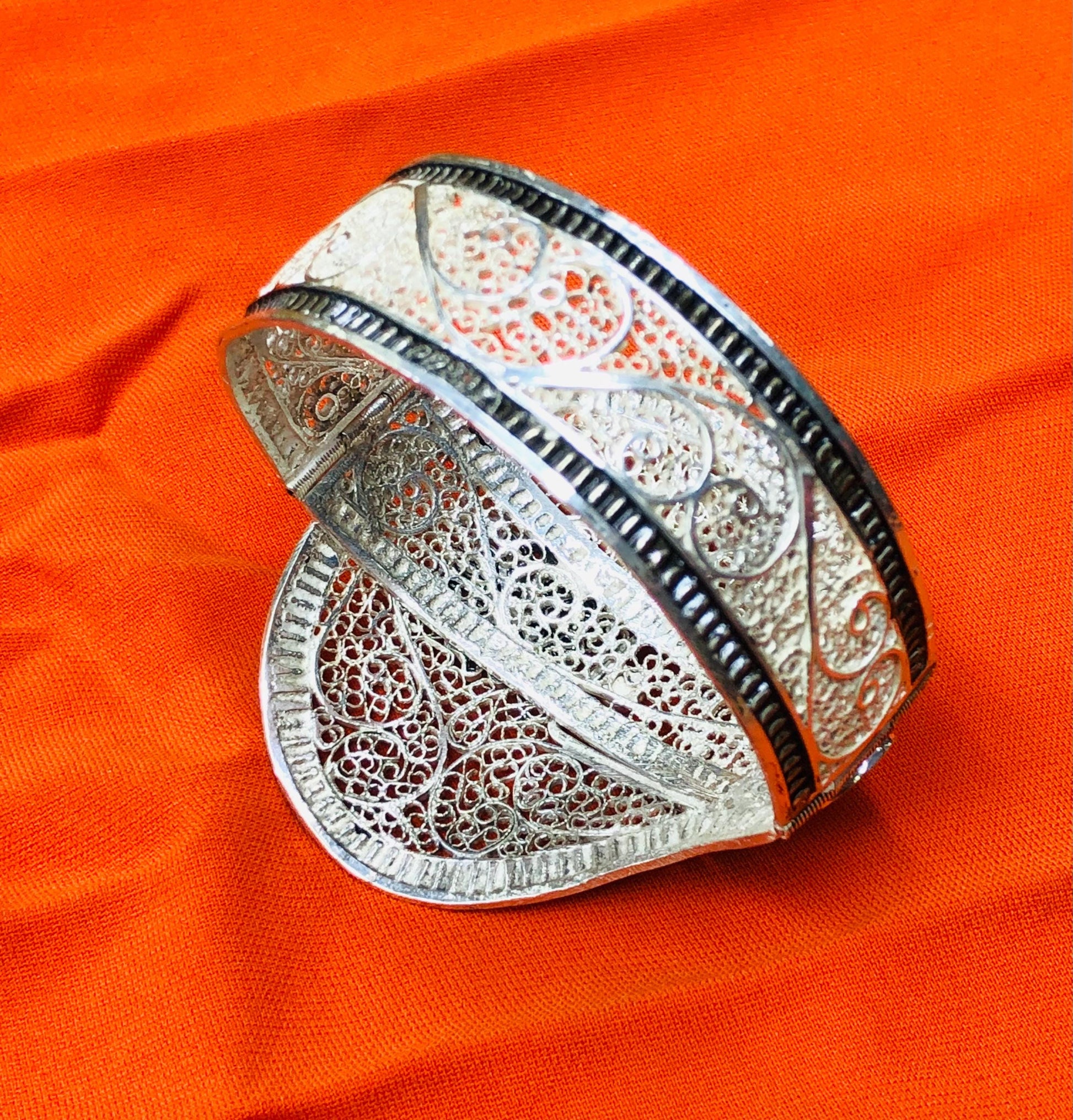 Berber Bracelet in Tuareg Silver – Ethnic Tribal Jewelry from Morocco | Berber Jewelry, Tuareg Bracelet, African Silver Bracelet