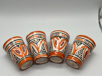Moroccan Beldi Mug, Handmade, Boho Ceramic Tea Mug from Morocco 8 Cm