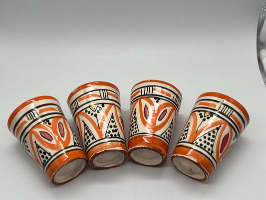 Moroccan Beldi Mug, Handmade, Boho Ceramic Tea Mug from Morocco 8 Cm