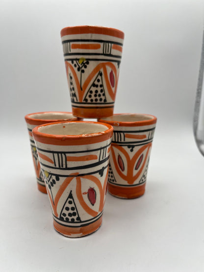 Moroccan Beldi Mug, Handmade, Boho Ceramic Tea Mug from Morocco 8 Cm