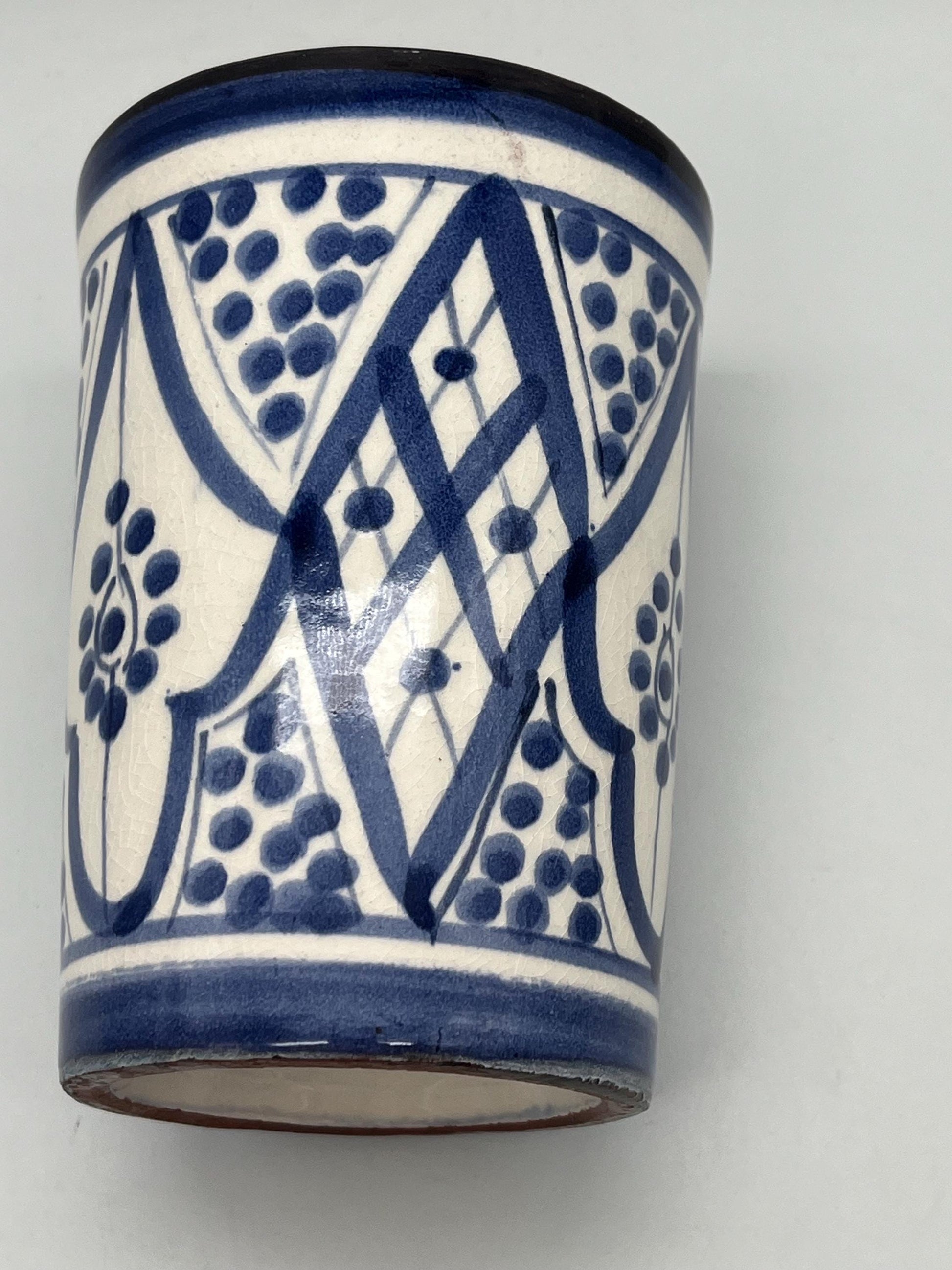 Moroccan Beldi Mug, Handmade, Boho Ceramic Tea Mug from Morocco