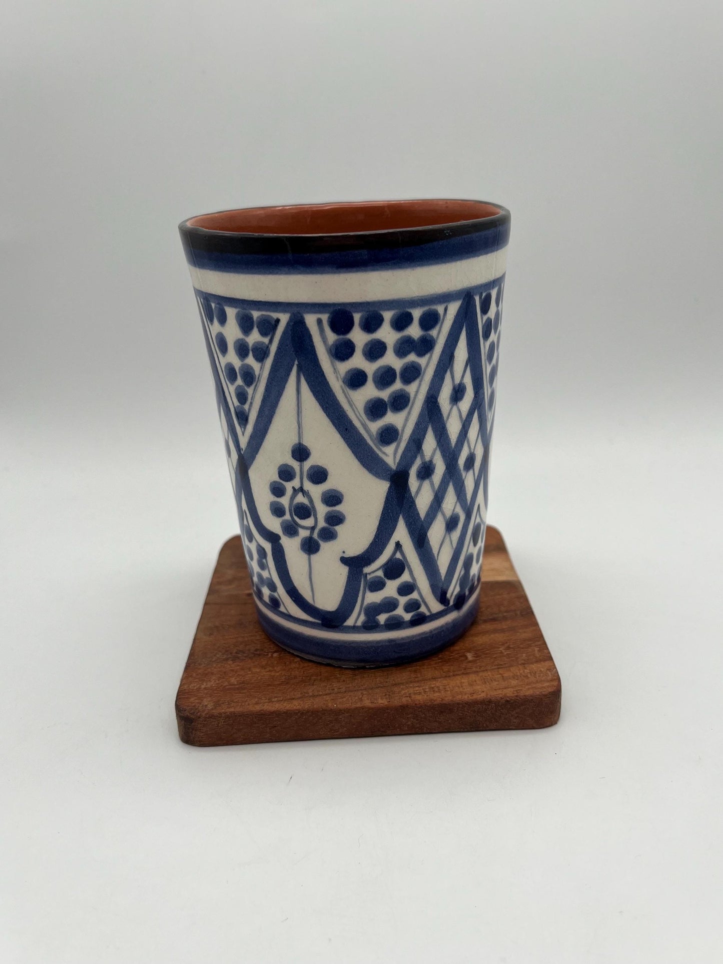 Moroccan Beldi Mug, Handmade, Boho Ceramic Tea Mug from Morocco