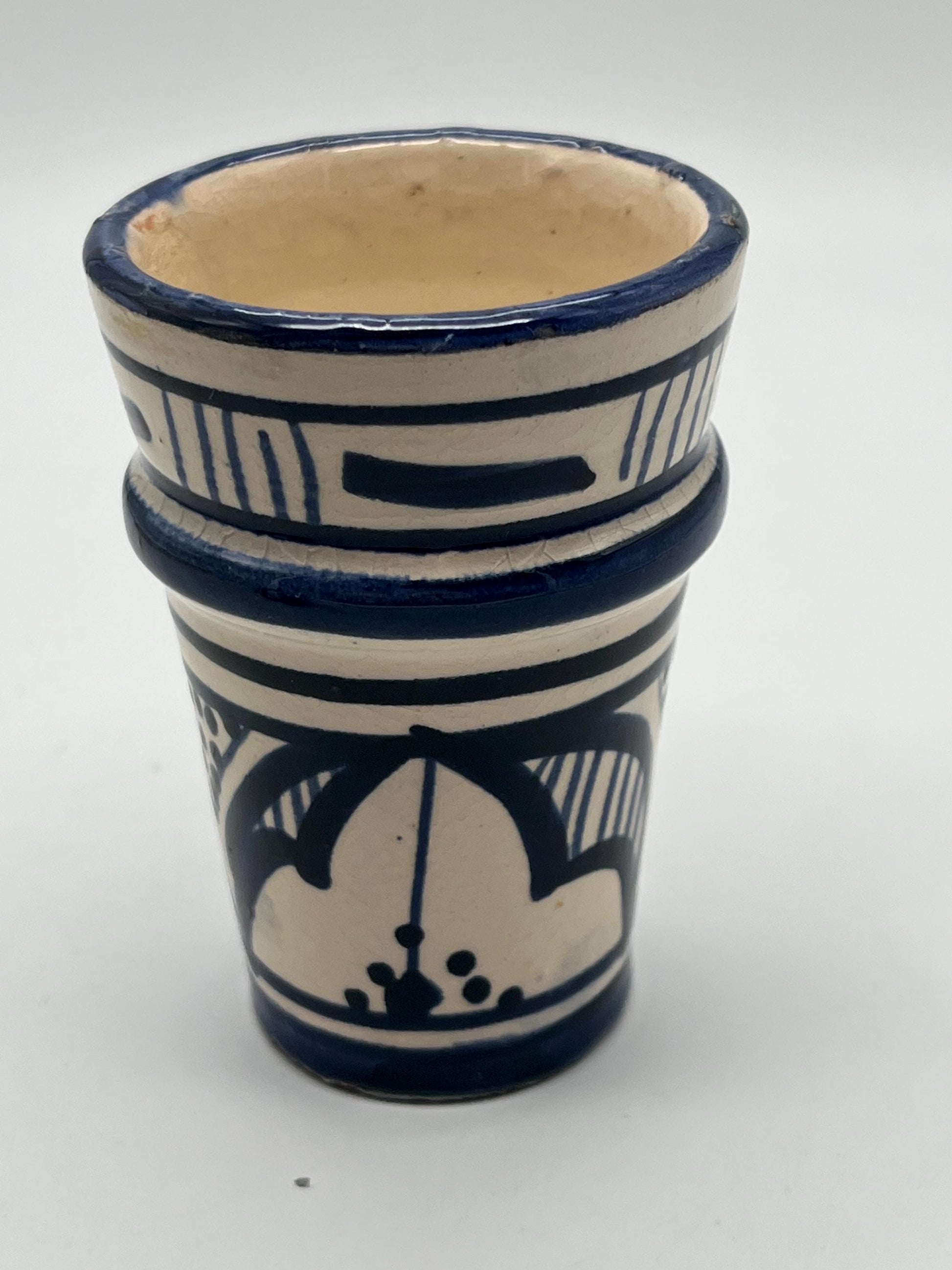 Moroccan Beldi Mug, Handmade, Boho Ceramic Tea Mug from Morocco