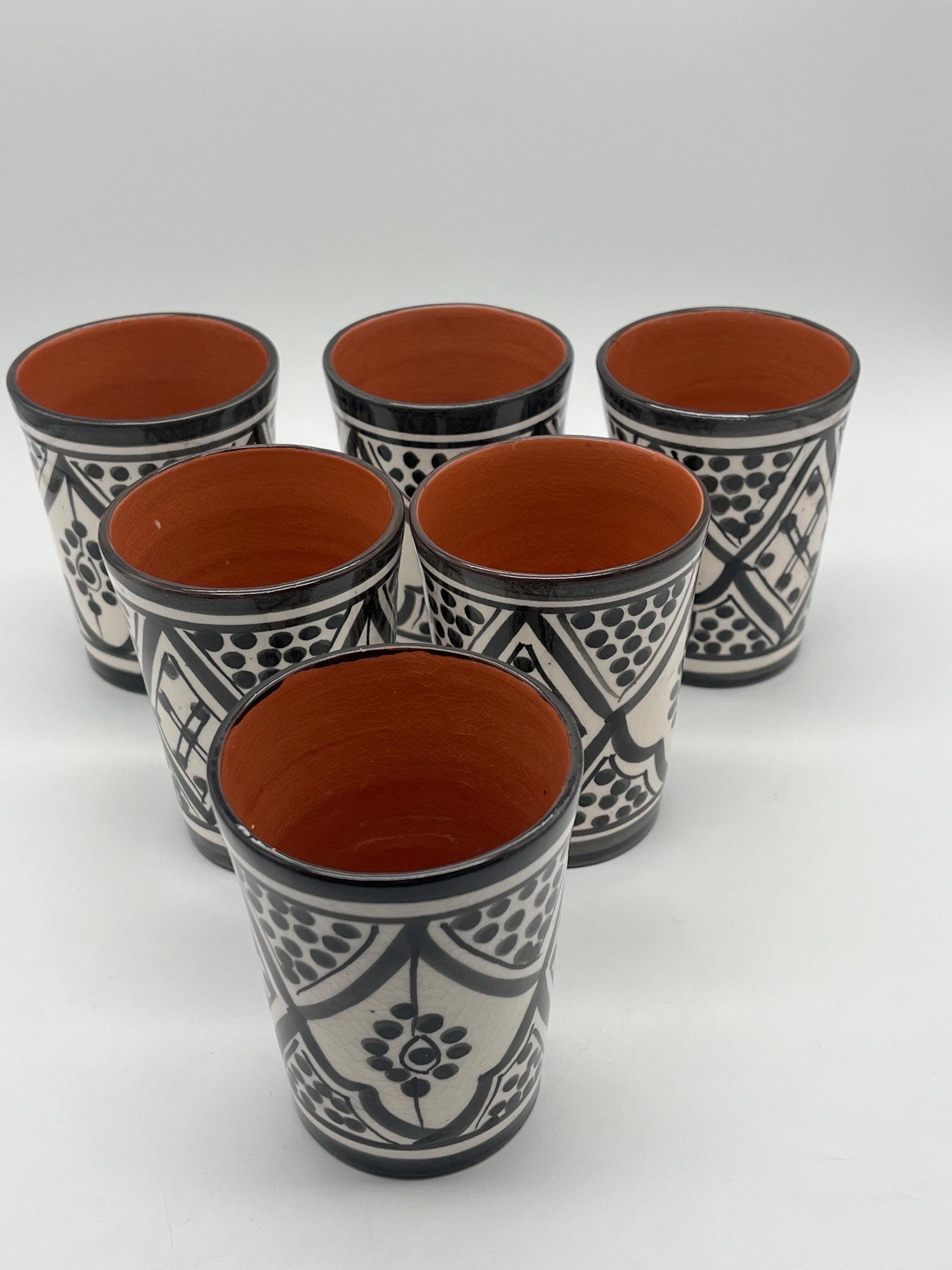 Moroccan Beldi Mug, Handmade, Boho Ceramic Tea Mug from Morocco