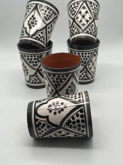 Moroccan Beldi Mug, Handmade, Boho Ceramic Tea Mug from Morocco
