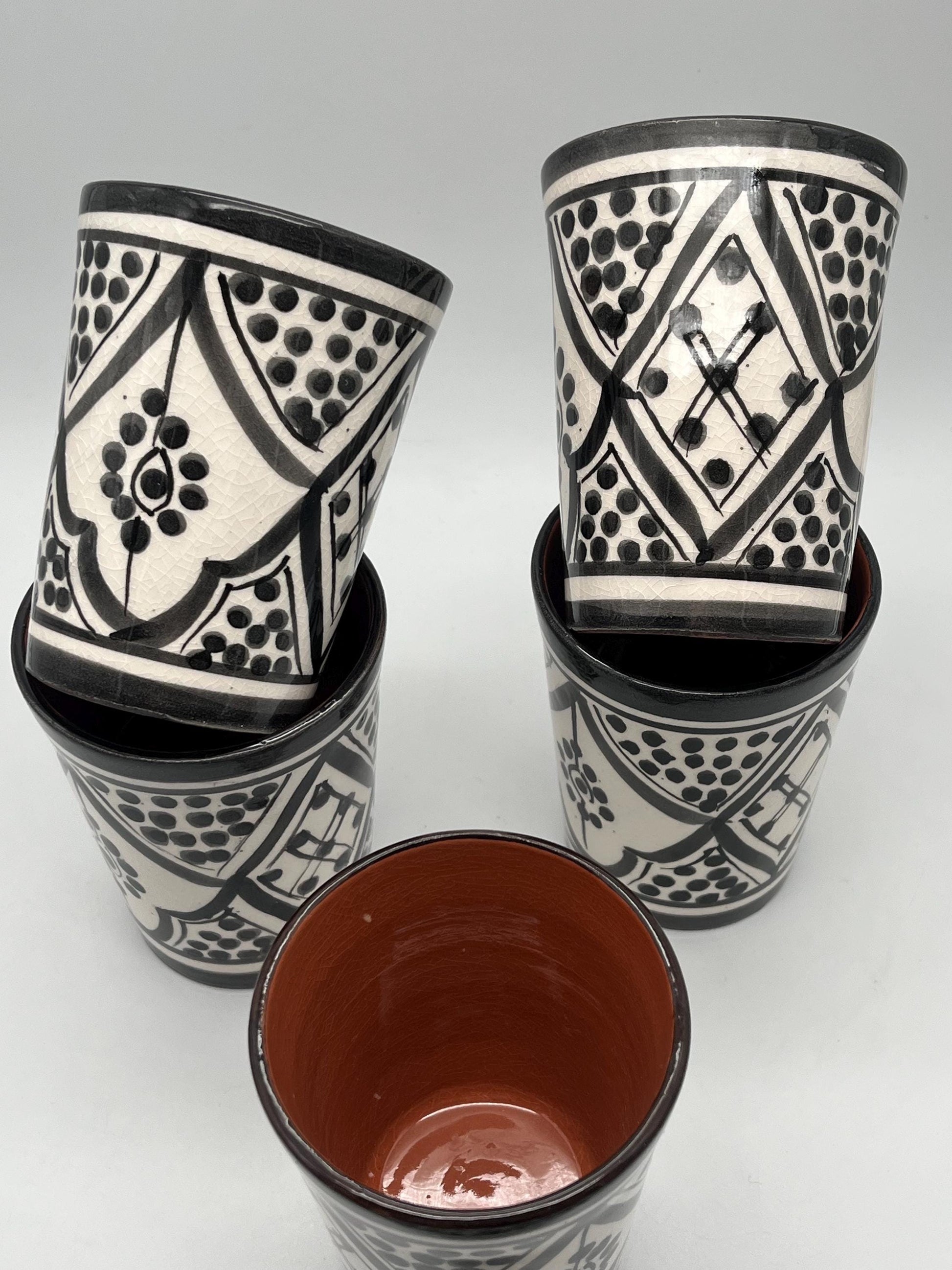 Moroccan Beldi Mug, Handmade, Boho Ceramic Tea Mug from Morocco