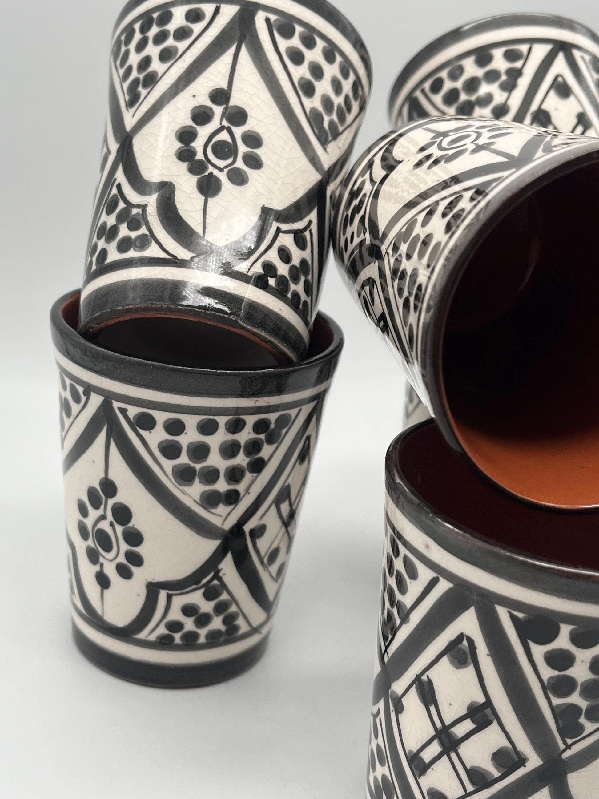 Moroccan Beldi Mug, Handmade, Boho Ceramic Tea Mug from Morocco