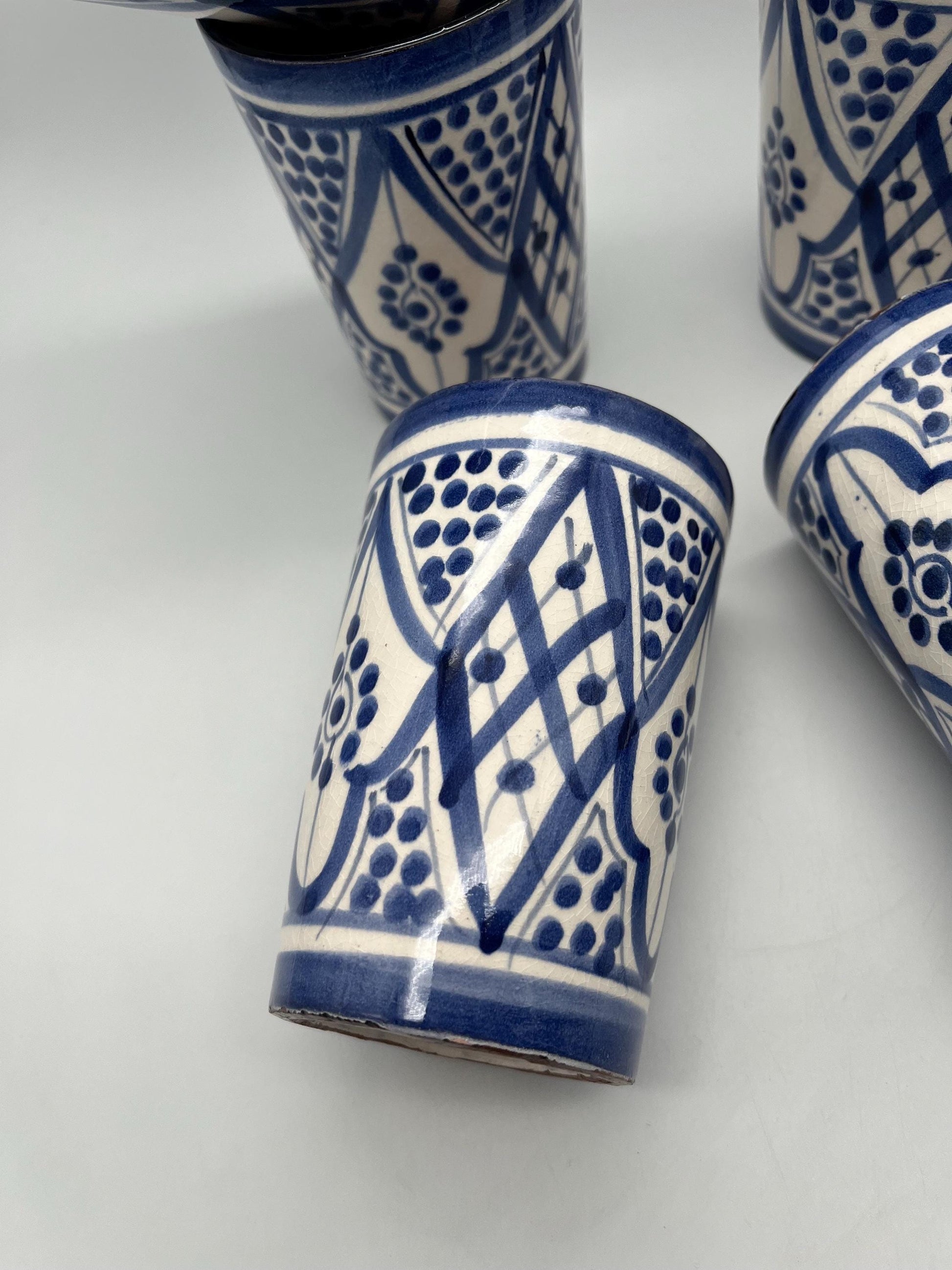 Moroccan Beldi Mug, Handmade, Boho Ceramic Tea Mug from Morocco