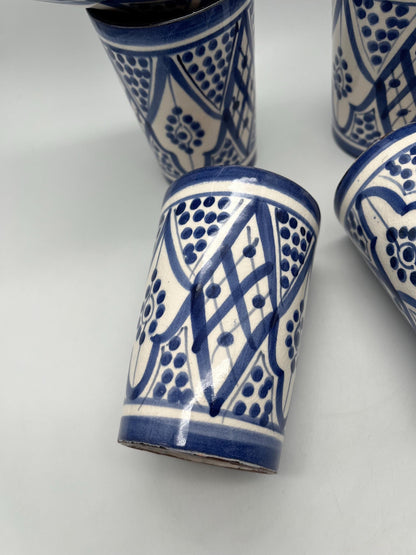 Moroccan Beldi Mug, Handmade, Boho Ceramic Tea Mug from Morocco
