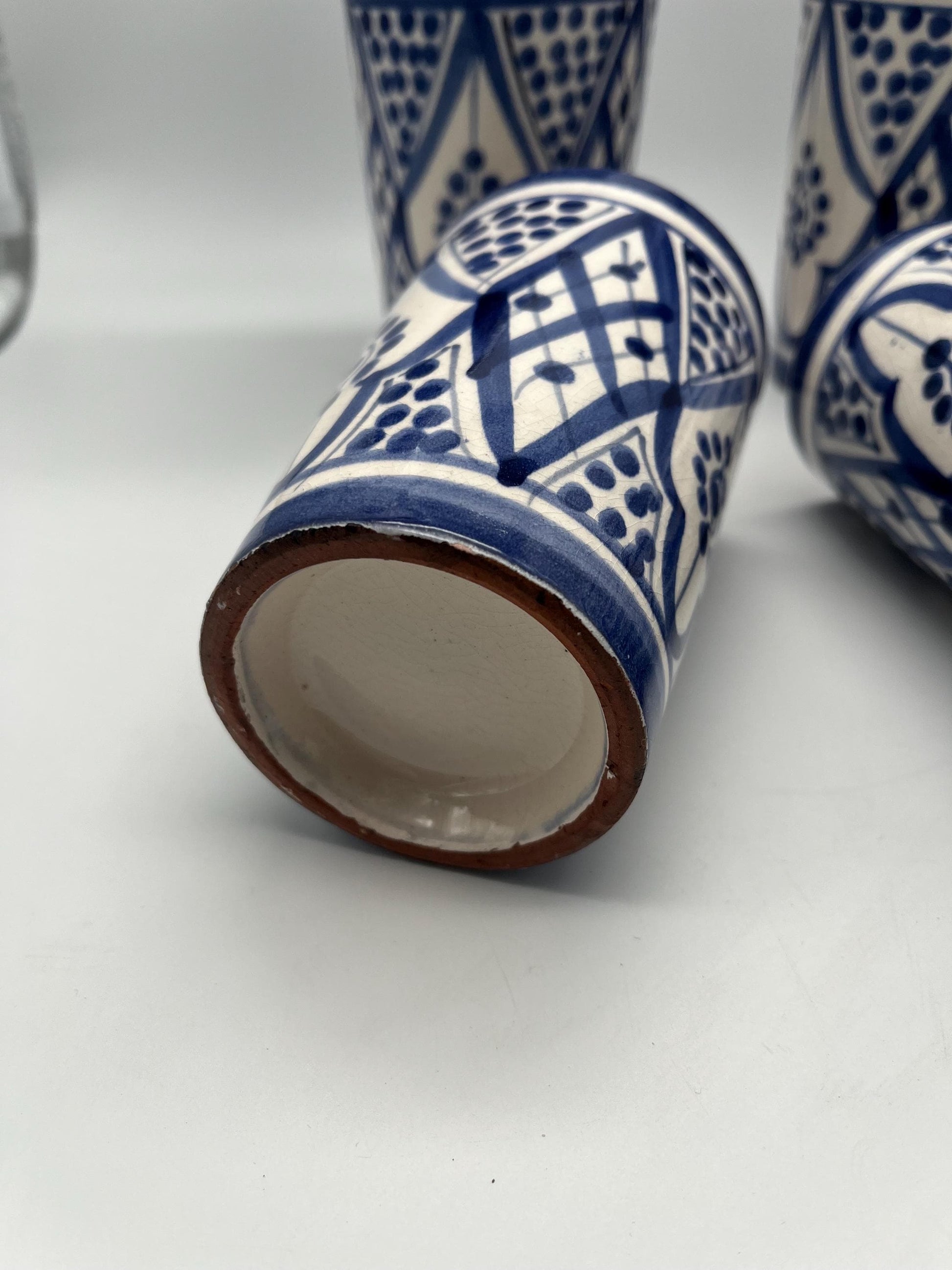 Moroccan Beldi Mug, Handmade, Boho Ceramic Tea Mug from Morocco