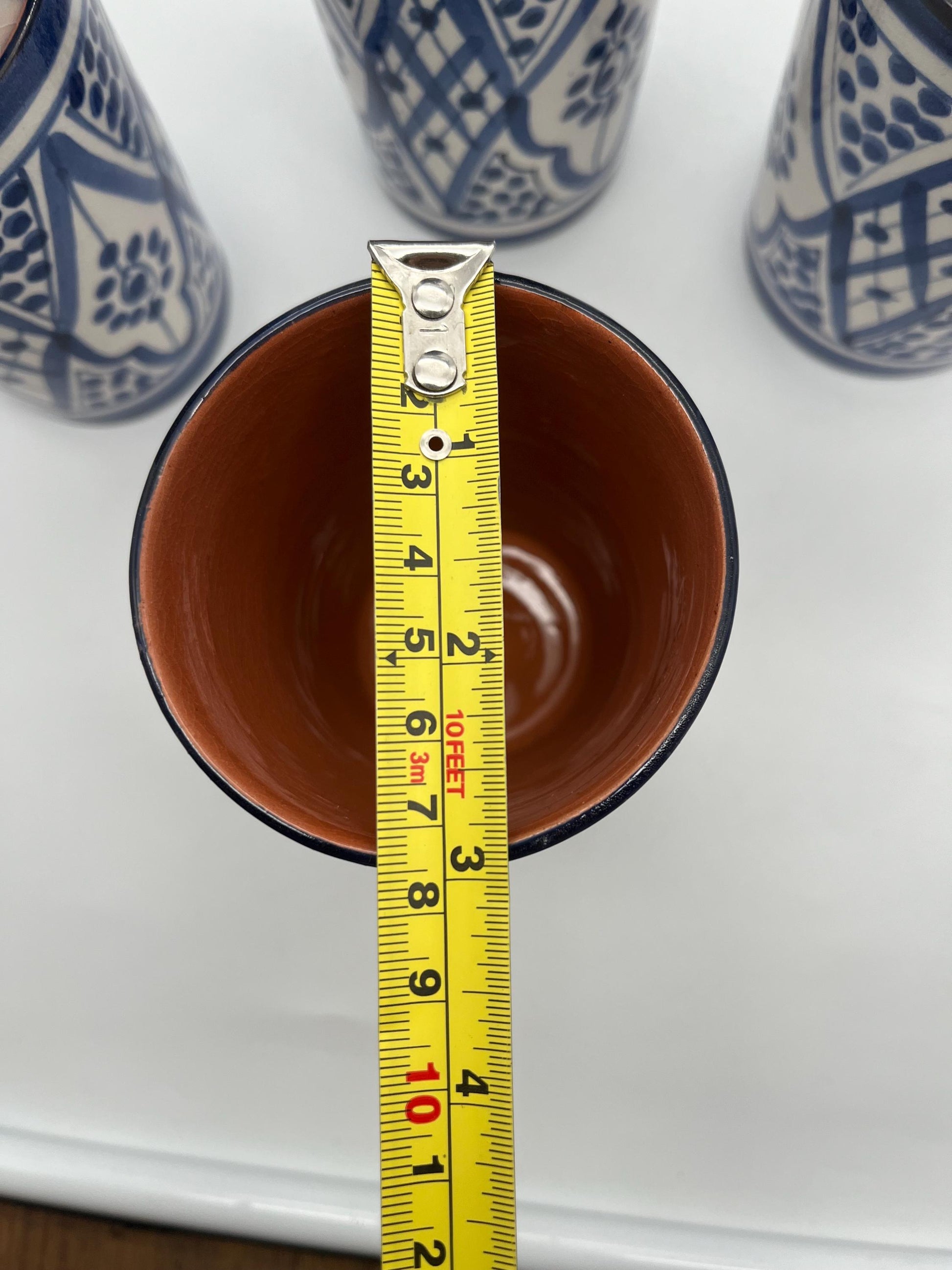 Moroccan Beldi Mug, Handmade, Boho Ceramic Tea Mug from Morocco