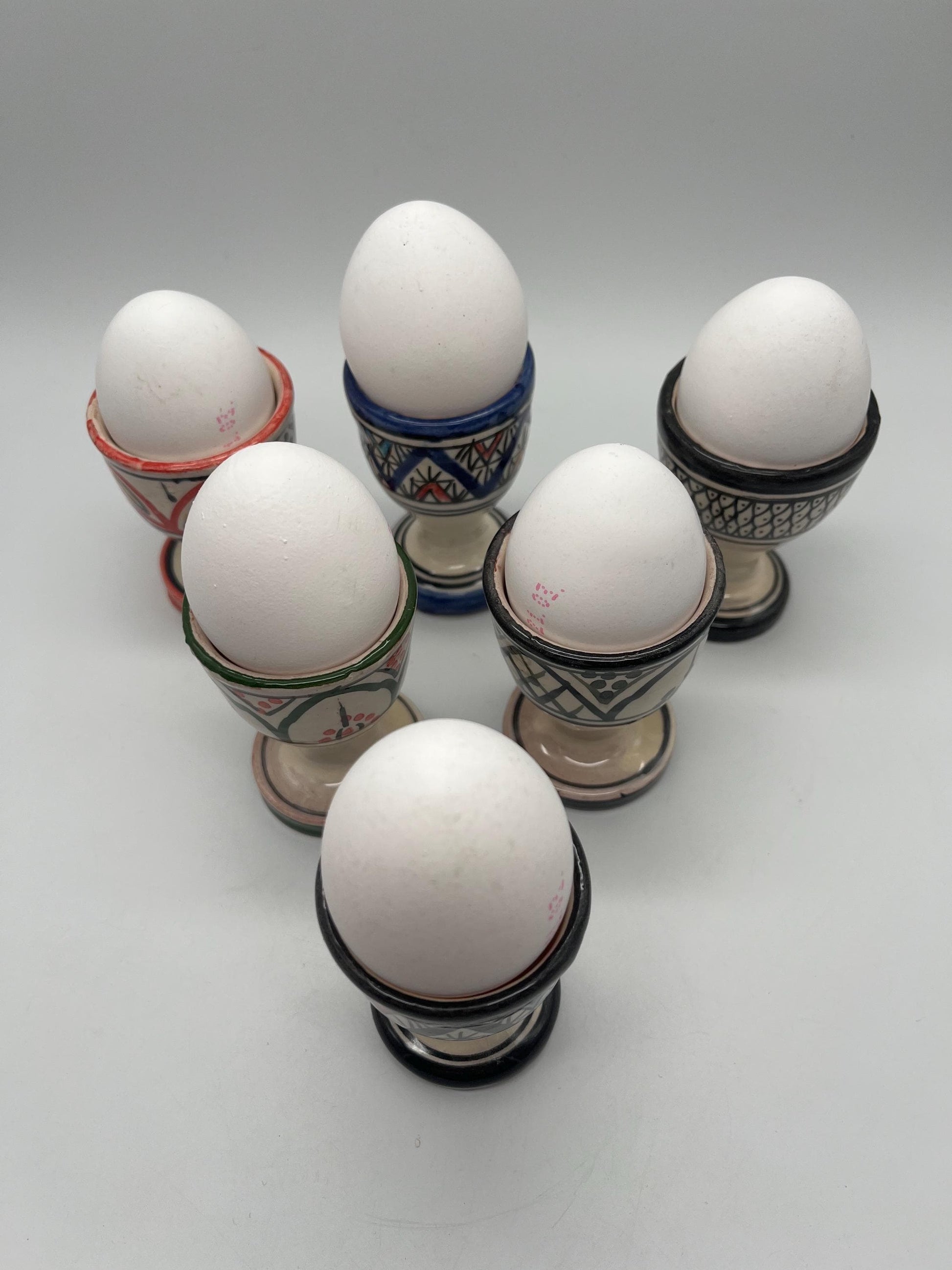 Handmade Moroccan Ceramic Egg Holder