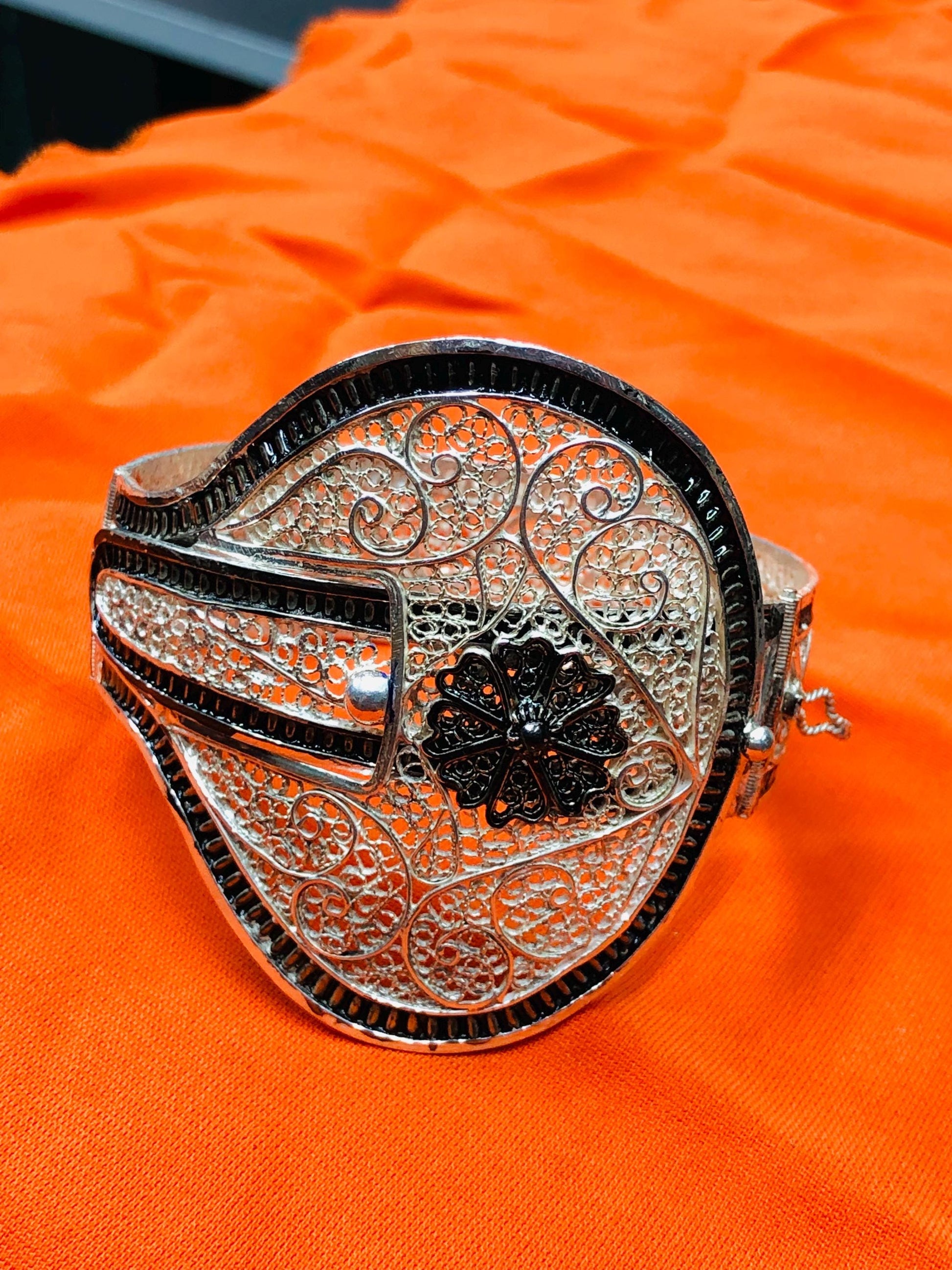 Berber Bracelet in Tuareg Silver – Ethnic Tribal Jewelry from Morocco | Berber Jewelry, Tuareg Bracelet, African Silver Bracelet