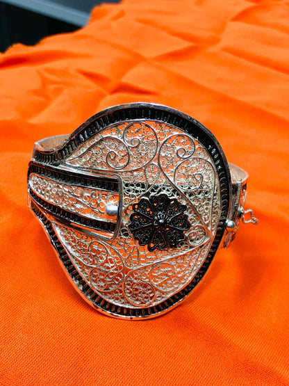 Berber Bracelet in Tuareg Silver – Ethnic Tribal Jewelry from Morocco | Berber Jewelry, Tuareg Bracelet, African Silver Bracelet